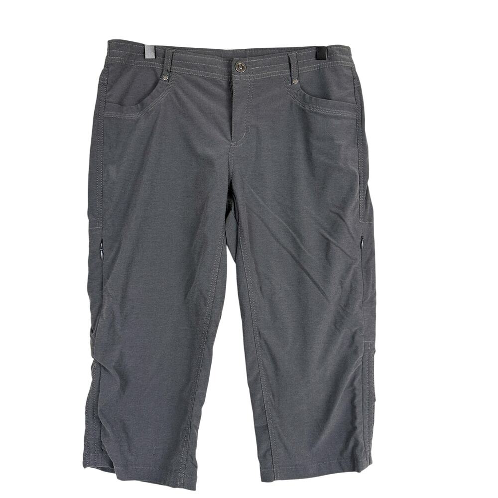 KUHL Womens Trekr Kapri Outdoor Hiking Pants Gray - 10
